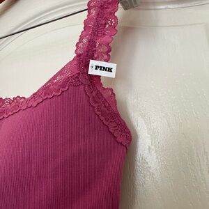 PINK Victoria's Secret Fuchsia Lace Bra Size Medium